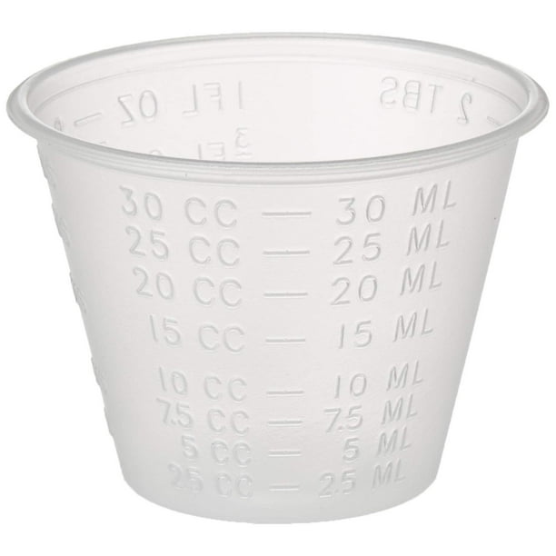 Epic Medical Supply 1 oz. Disposable Clear Plastic Medicine Cup, Pack