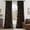 Flower Black, variant on StangH Velvet Curtains Gold Floral Print Victorian Home Decor Back Tab Room Darkening Curtain Panel Pairs Curtains, W52 x L8, 2 Panels