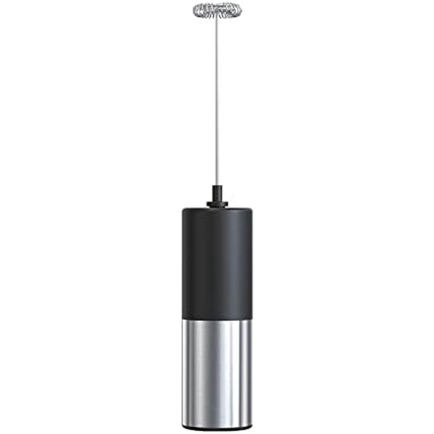 Bauihr Batidora de Leche Espuma, Batidor electrico de mano, Mini batidora para cafe, Agitador electrico de acero inoxidable para Latte, Capuchino, Café, Chocolate Caliente, Matcha