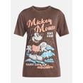 thumbnail image 4 of Mickey Mouse Women's Washed Graphic Tee with Short Sleeves, 4 of 5