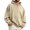 Beige, variant on Hoodies for Men 2026 Fall Winter Long Sleeve Casual Washed Vintage Hooded Sweatshirt with Pockets Mens Pullover Top
