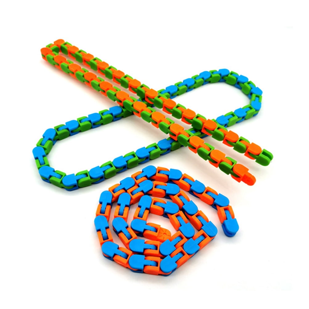 Random Color Funny Fidget Chain Anti Stress Toy For Kids Adult Chain Fidget 