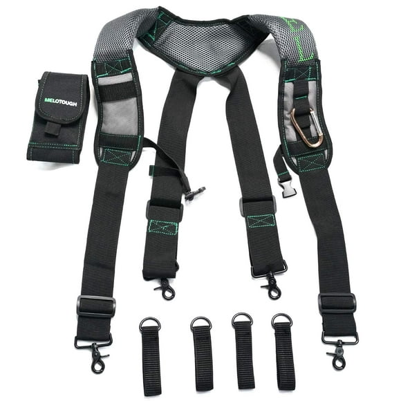 MELOTOUGH Ceinture à Outils en Gel avec Coussinets en Gel pour Électroménager/construction/ferme (Crochet à Pression à Gâchette)