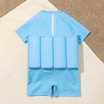 thumbnail image 7 of JUMEYU Toddler Floatation Swimsuit Boys One Piece Float Suit with Built-in Floats UPF 50+ Floating Bathing Suit 4T 5T (Sky Blue,4-5 Years), 7 of 7