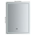 thumbnail image 5 of Bathroom Vanity Mirrors Dimmable Anti-Fog Wall Mirror with Light Touch Control 23.6*31.5 inches, 5 of 6