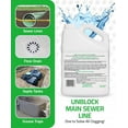 thumbnail image 6 of PEQUA INDUSTRIES Main Line Cleaner - Heavy-Duty Main Drain Opener for Drain Pipes, Sewer Lines and Septic Tanks, Dissolves Hairs and Organic Matter, Safe for All Septic Systems (1 Gallon (Pack of 3)), 6 of 12