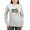 Ash Gray, variant on - Paws Ans Pep Women's Long Sleeve T Shirt - Women's Long Sleeve Graphic Casual T-Shirt