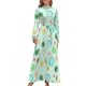 thumbnail image 1 of Vestido largo con estampado de princesa polinesia, vestido morado, vestidos sueltos elegantes para mujer, ropa para mujer, 1 of 4