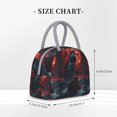 thumbnail image 2 of Balery Red Moon Shark Sailboat Bolsa de Almuerzo para Mujeres, Caja de Almuerzo, Bolsa de Almuerzo Pequeña Impermeable, Tote de Almuerzo Reutilizable con Gran Capacidad, 2 of 6