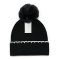 thumbnail image 2 of Time and Tru Women's Whipstitch Beanie, One Size, Black Soot, 2 of 4