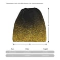 thumbnail image 3 of Disketp Gold Glitter Gradient Slouchy Beanie Hip-Hop Soft Lightweight Running Beanie Adult Hats Chemo Cap for Men Women, 3 of 8