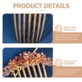 thumbnail image 3 of Miangastore Rhinestone Headband Hair Combs Secure Grip for Dances 1Set, 3 of 8