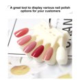 thumbnail image 4 of 10-Piece Plastic False Nail Tips Set: Beige/Transparent Options, Natural Length & Thickness, Ring Design for Easy Storage – Ideal for Nail Art Practice, Polish Display, Professional Salons & Home Use, 4 of 7