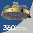 thumbnail image 5 of 5-Mode High  Shower  - The Washington , NBC News, Today TV Show Recommended - High  Fixed Showerheads (6 Inch ), 5 of 7