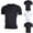 Black, variant on Dovford Men's Compression Shirts V-Neck Short Sleeve Athletic T-Shirt Outdoor Running Quick Dry 2025