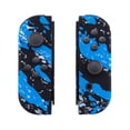 thumbnail image 2 of Blue Coating Splash Patterned Replacement Housing w/Full Set Buttons for Nintendo Switch/OLED Joycon, 2 of 8