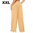 thumbnail image 2 of Toystoory Pantalones playeros para mujer, ropa de playa, ropa de playa, pierna ancha, cintura alta, cómodos, sueltos, pantalones transparentes, color Type2 NO2 Toystoory OD021996-15, 2 of 6