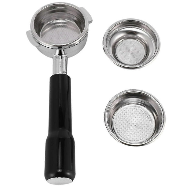 58MM Bottomless Stainless Steel Professional Espresso Coffee Machine with Single and Dual Cups Filt