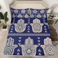 thumbnail image 2 of Homewish Bohemian Mandala 4 Pieces Queen Sheet Sets for Teens Boys Girls,Hippie Floral Flower Ultra Soft Flat Sheet,Exotic Style Queen Fitted Sheet,Ultra Soft Home Decor, 2 of 7