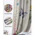 thumbnail image 3 of Happy Easter Blackout Curtains for Bedroom Living Room Darkening Curtains 96 Inches Long Cute Bunny Vintage Spring Flowers Butterfly Window Curtain 2 Panels Set Window Treatment Drapes 52"x96", 3 of 9