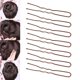 thumbnail image 2 of 300 Bun Hair Bobby Pins U Shaped Pin with Box Hair Grips to Clip Ballet Hair Net for Women 5 CM/2 Inch Brown, 2 of 5
