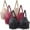 A01- Multicolor, variant on Comfortable 3 Pack Lace Bralettes for Women Deep V Full Support Seamless Underwire Bra Soft Full Coverage Everyday Bralettes Soft Adjustable Strap Sleep Bras