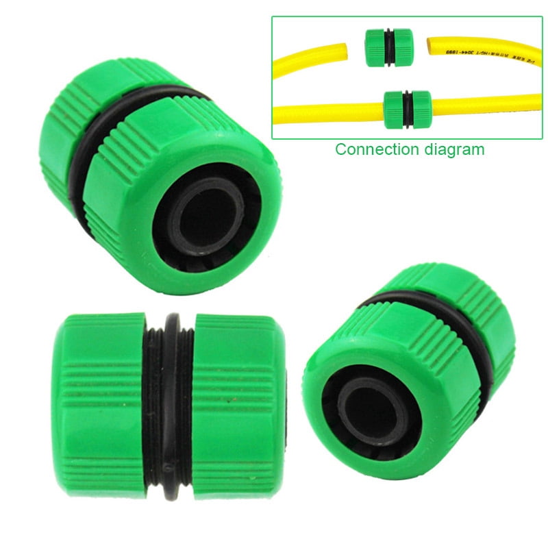 3 pcs 3/4 Inch Garden Water Hose Connector Pipe Quick Joining Leaking Joiner Connector Adapter
