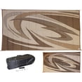 thumbnail image 1 of EEZ-RV Products 9x18' Reversible Outdoor Mat for Patios & RVs, Brown Vine, 1 of 9