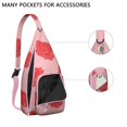 thumbnail image 2 of Waterproof Hiking Sling Backpack for Women – Lightweight Floral Crossbody Chest Bag with Adjustable Strap, Botanical Wildflower Travel Backpack for Outdoor & Everyday Use, 2 of 4