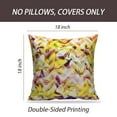 thumbnail image 2 of LALILO Throw Pillow Covers Romantic White Flowers Zigzag Yellow Cushion Cover 18" x 18", 4369 Pack, 2 of 6