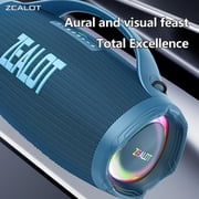 ZEALOT S98 160W Portable Bluetooth Speaker Waterproof Outdoor Subwoofer Blue