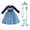 Blue+PS, variant on KAWELL Elsa Costume, Elsa Dress for Girls Frozen 2 Snowflake Princess Adventure Dress Up Christmas Costumes for Kids