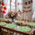 thumbnail image 5 of Desert Camels Round 13 Inch Placemats Set of 8, Tropical Date Palm Trees Animal Green HeatResistant Non Slip Place Mats for Dining Table, Wipeable Braided Kitchen Table Mats for Housewarming, 5 of 9