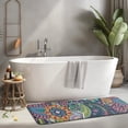 thumbnail image 2 of Blue Pioneer Flower and Paisley Pattern Kitchen Rug Mat,Kitchen Runner Rugs Non Skid Washable,Decorative Kitchen Floor Mats for Kitchen,Sink,Laundry,17"x47.2", 2 of 7