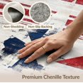 thumbnail image 6 of ODIKA 6'x9' Washable Area Rug Non-Slip, Chair-Friendly, Front Door Patriotic Striped Vintage Generic Stars Bordered Festive for Dining Room, Under Table, Office Décor, 6 of 7