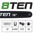 thumbnail image 6 of 8TEN 18" Chainsaw Guide Bar & Chain .050 3/8 66DL for Stihl 066 044 30030008817 MK1010417, 6 of 8