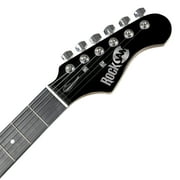 Open Box RockJam Black Electric Guitar with Guitar Bag