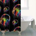 thumbnail image 4 of Colorful Headphones Games Black Pattern Shower Curtain 36"x72" ,Bathroom Decorative Shower Curtains Set with 12 Hooks,Modern Waterproof Washable Shower Curtain, 4 of 6