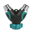 thumbnail image 2 of Divisor de manguera de jardín de alta resistencia, válvula en forma de Y, adaptador de conector de tubería de agua, NPT3/4 ", 2 vías, 1 ud., 2 of 8