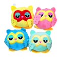thumbnail image 2 of Owl Key Chain Colorful Exquisite Cartoon Super Soft Stuffed Decorate Washable Sleepy Eyes Owl Plush Doll for Car Decoration, 2 of 8