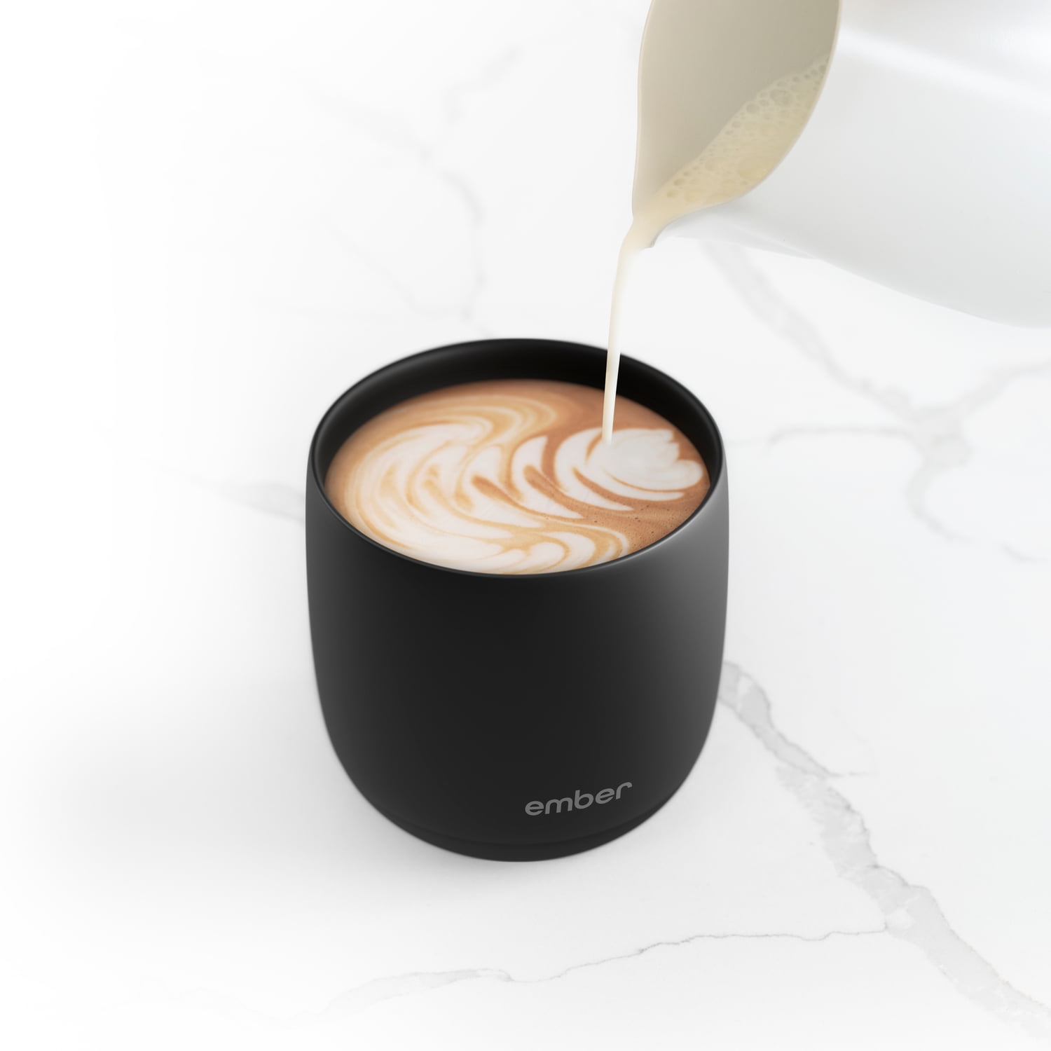 Ember Temperature Control Smart Cup, 6 oz, Black, Up To 1.5-hr Battery Life - App Controlled Heated Cup - Improved Design