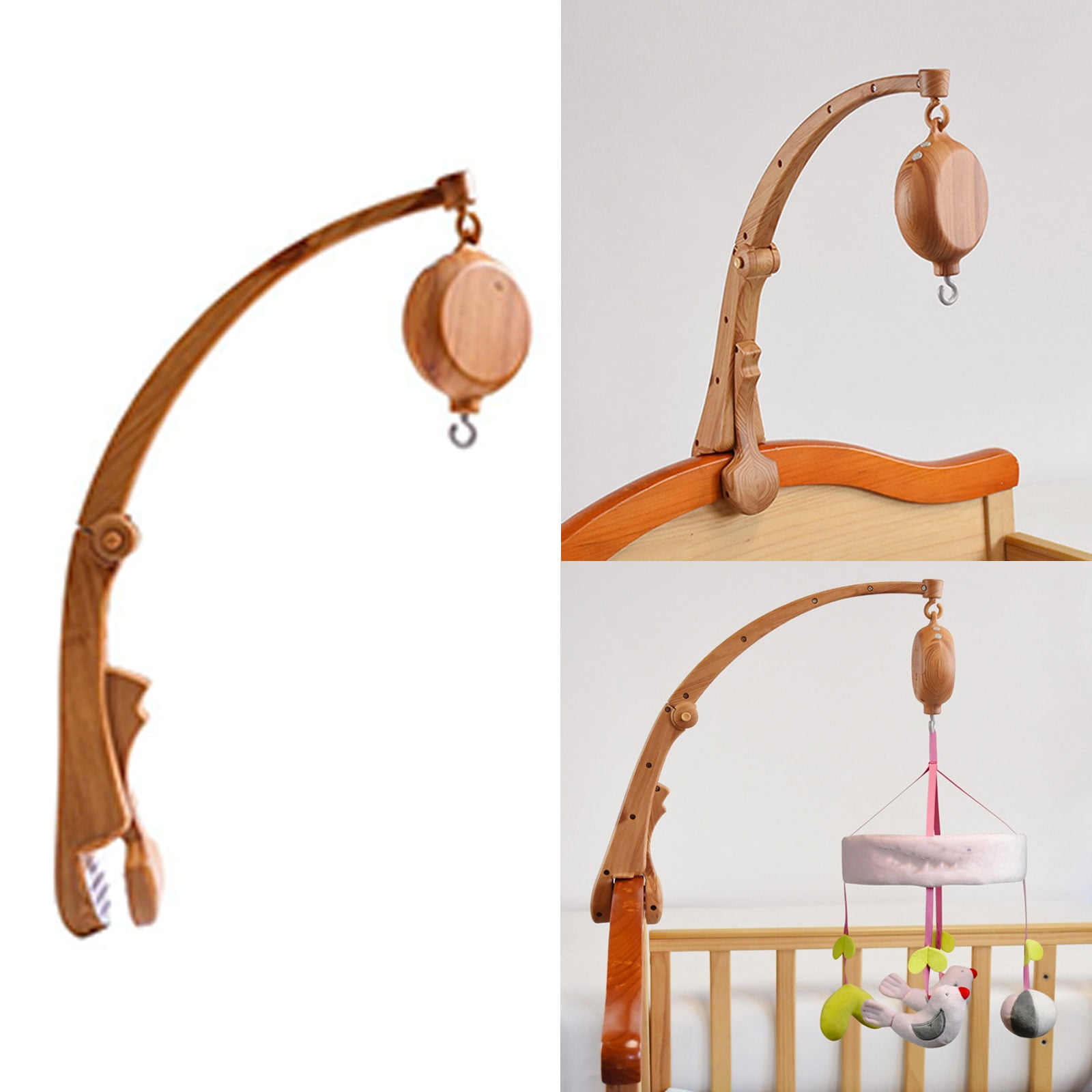 Baby Crib Mobile Musical Box Built-in Music Power 35 Tunes With Arm Baby Rotary Mobile Crib Music Box