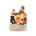thumbnail image 1 of Figura navideña coleccionable de casa de pueblo para escritorio de oficina y pasillo. Papá Noel con campana, 1 of 9