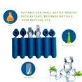 thumbnail image 2 of Plantilla de tiras de hielo de 6 compartimentos de silicona verde oscuro con tapa para uso doméstico de bebidas de hielo, 2 of 5