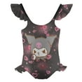 thumbnail image 5 of Kuromi And My Melody Girls One Piece Swimsuits Hawaiian Summer Swimwear Beach Bathing Suit Outfits, 5 of 7