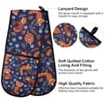 thumbnail image 2 of Yayeee Double Oven Mitt Kitchen Heat Resistant Baking 35" x7" Quilted Cotton Glove, Red Panda Pattern, 2 of 6
