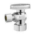 thumbnail image 2 of Angle Stop Valve 10-Pack, 1/4 Turn, 5/8" OD Compression x 3/8" OD Compression, for Toilet and Sink Supply Lines, 2 of 11