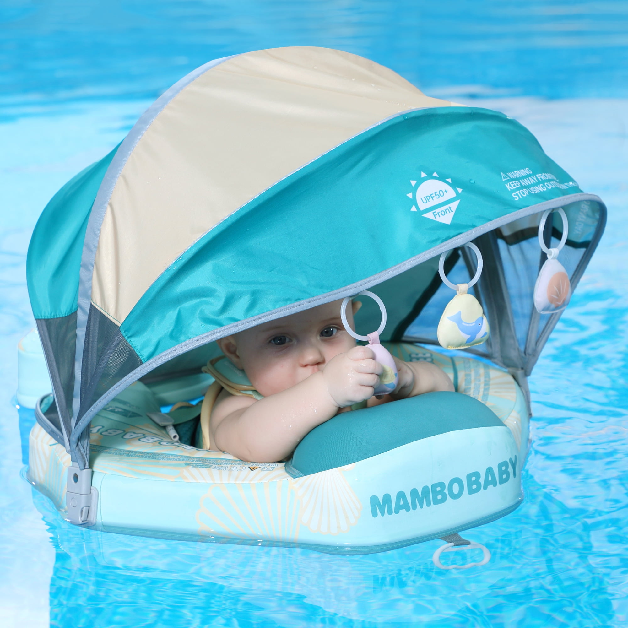 HECCEI Mambobaby Seashell Purple Float with Canopy and Tail Limited Edition for Pool Walmart