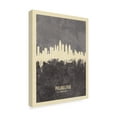 thumbnail image 2 of Trademark Fine Art 'Philadelphia Pennsylvania Skyline Gray' Canvas Art by Michael Tompsett, 2 of 4
