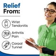 thumbnail image 3 of Carpal Tunnel Wrist Brace with Metal Wrist Splint for Night Sleep,Adjustable Wrist Support Men Women for Tendonitis Arthritis Pain Relief Balck(Right Hand), 3 of 9